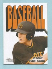 2021 Topps Heritage Minor League Robert Hassell 72TPCC-8 1972 PACK COVER CARD