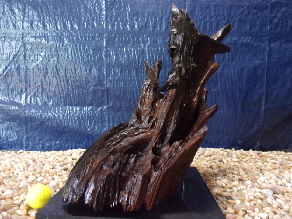 X-Large Driftwood Mounted on Slate 16"x13"x10" Aquarium Reptile Natural Art - Image 4 of 4