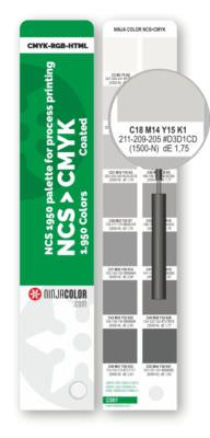 NinjaCOLOR NCS CMYK Coated - 1950 paints and sprays in world of process printing