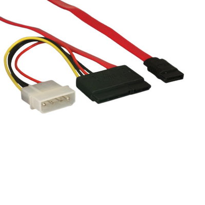 18'' SATA Data Power Cable Combo Adapter 7+15 Pin 22 Pin 26AWG Molex PC Device UL