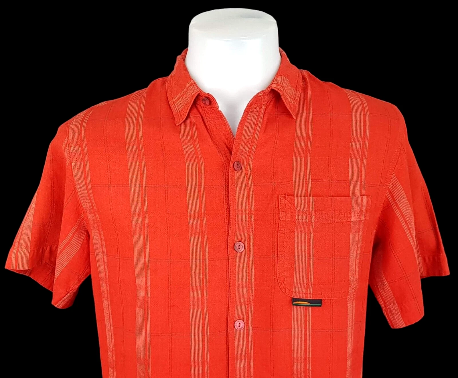 CHLOROPHYLLE H-TECH Mens Red Striped S/S LINEN EVENING SHIRT - XS - 38" -RRP £79
Opens in a new wind