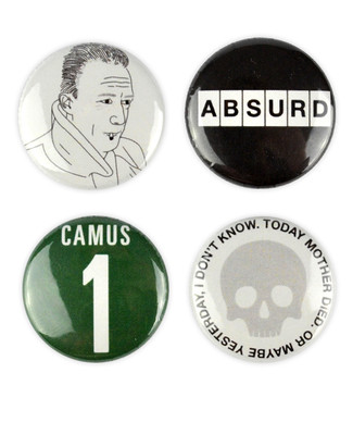 Albert Camus Abzeichen, Knöpfe, Absurdismus, Der Rebell, Der Fremde, Fall, Pest, 