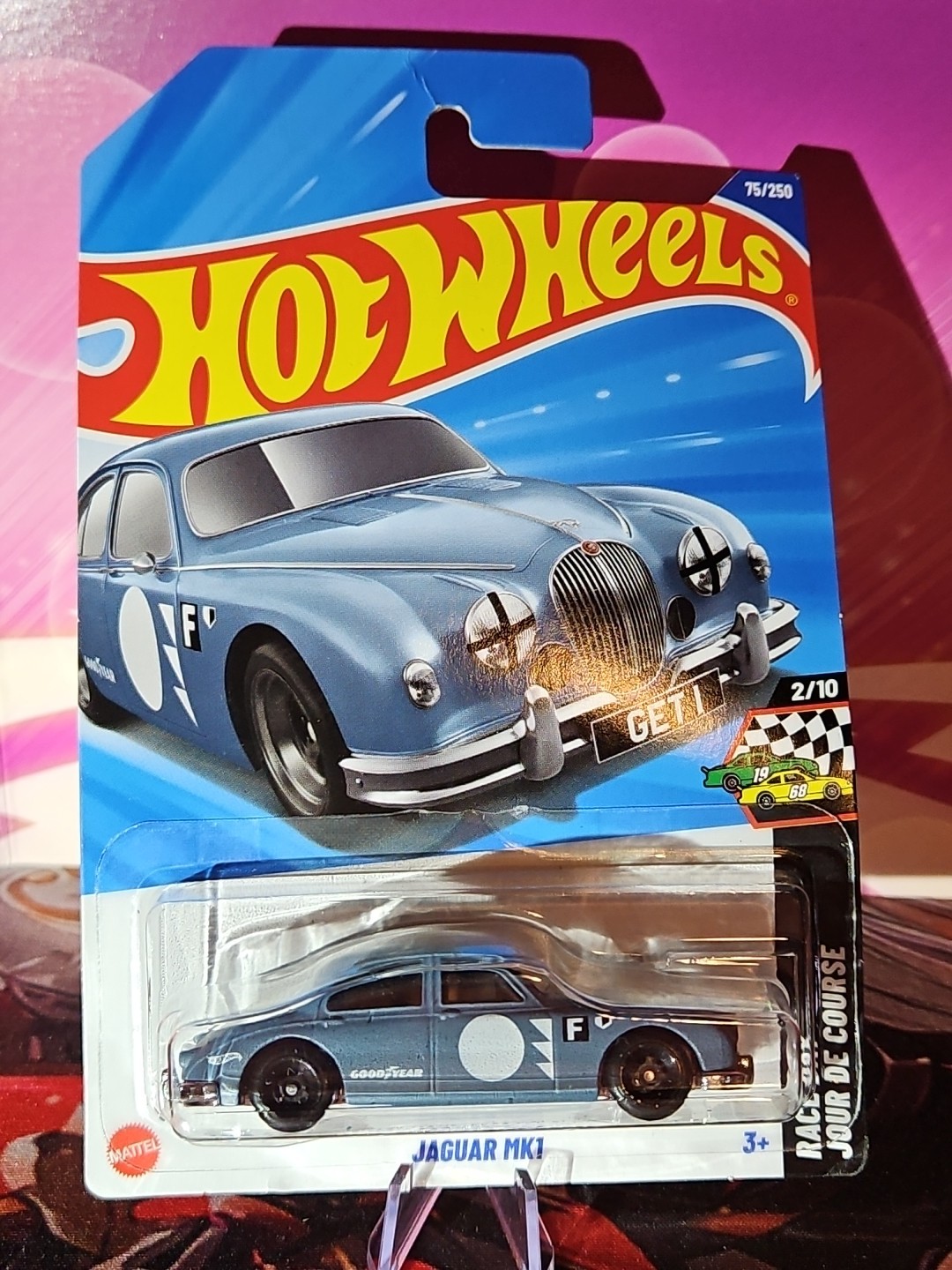 Hot Wheels 2025 Mainline Factory Sealed Race Day Jaguar MK1 Gray #75
