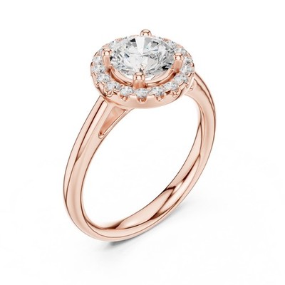 1.2Ct Premium Diamond 925 Silver Ring ? High-End Engagement Wedding Jewelry u985