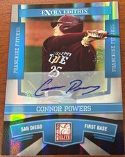 2010 Donruss Elite Extra CONNOR POWERS #66 🔥 Padres RC Autograph 🔥 /811