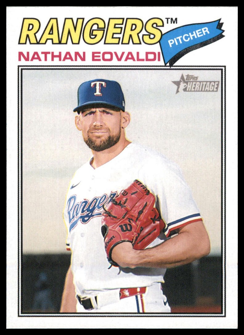2026 Topps Heritage #40 Nathan Eovaldi Dark Gray
