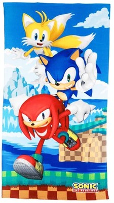 ** Sonic The Hedgehog with Tails and Knuckles 27''x54'' Beach Towel Multi-Color **
