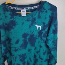 PINK Victorias Secret Womens Tie-Dye Crewneck...