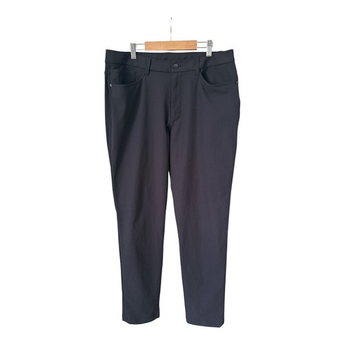 Lululemon Herren Größe 34 x 32 schwarz ABC Commission Performance Golfhose