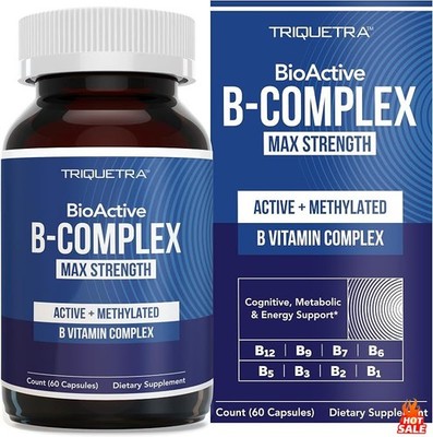 BioActive B Complex, Bloodstream Ready & Methylated, Complete 8 B-Vitamins
