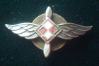 GENUINE WW2 POLISH MILITARY LAPEL ENAMEL BADGE