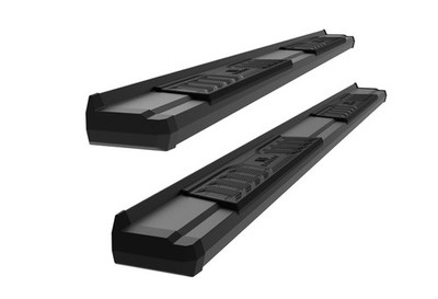 APS Black OE Style Running Boards For 20-26 Jeep Gladiator Crew Cab