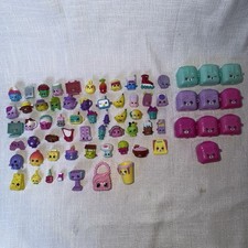Shopkins Lot of 63 Figures 11 Backpacks Cases Moose Toys Mixed Bundle