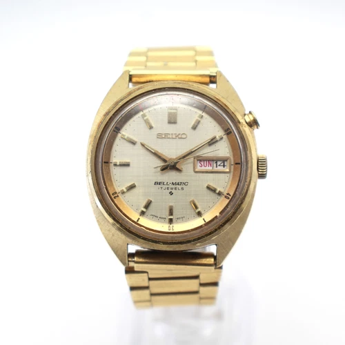 Vintage Seiko Bell-Matic 4006-6010 Automatic Men's Wristwatch 6.5" 38mm W-202