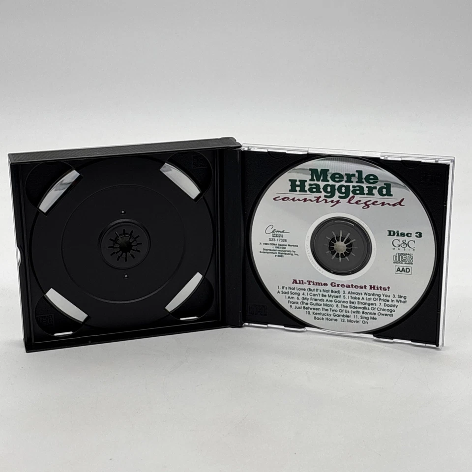 Merle Haggard Hits CD 3-Disc Box Set 17606 Emi Special Markets 2003 Foto 4 de 4