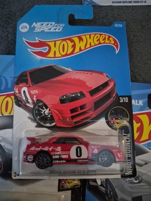 Hot Wheels Nissan Skyline GT-R R34 2016 Night Burnerz EA Need For Speed VHTF  D6