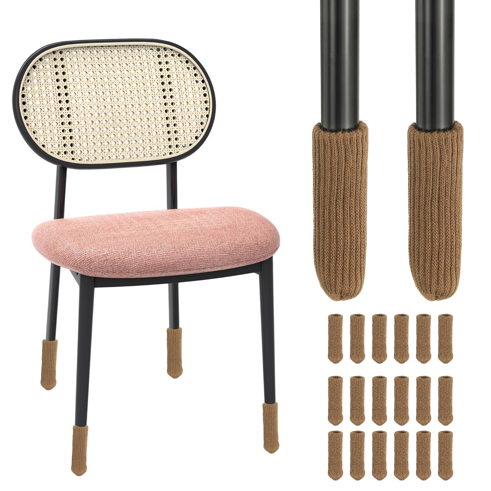 Leg Floor Protector, Khaki Furniture Chair Leg Socks Smal...