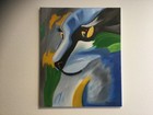 Tableau "Le chat" peintures a l huiles sur toile