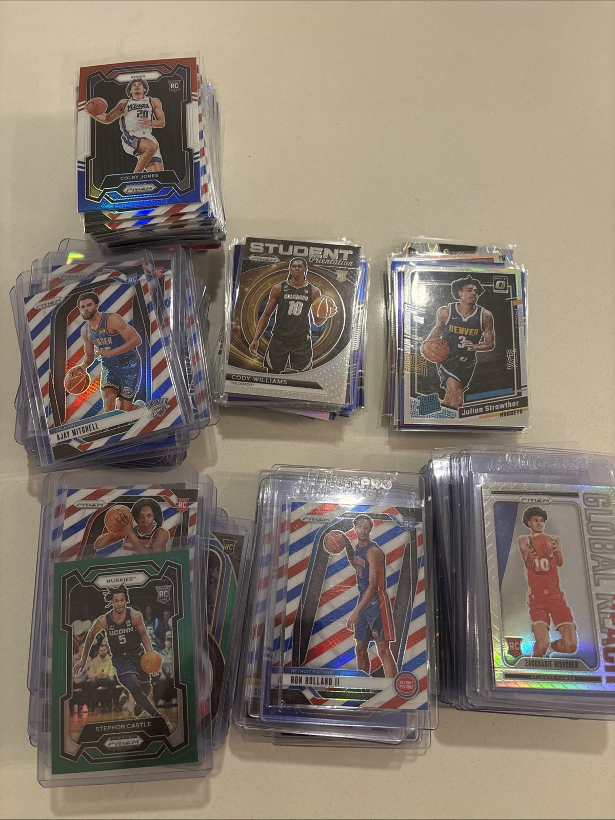 HUGE NBA LOT 300+ SPORTS CARD COLLECTION ROOKIE PRIZM SILVER OPTIC RC Parallels