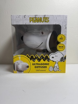 Peanuts Snoopy Ultrasonic Diffuser USB Powered 280ml 2 Mist Modes New In Box