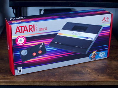 Atari 7800+ Plus Console w/ Wireless Controller & Game Used