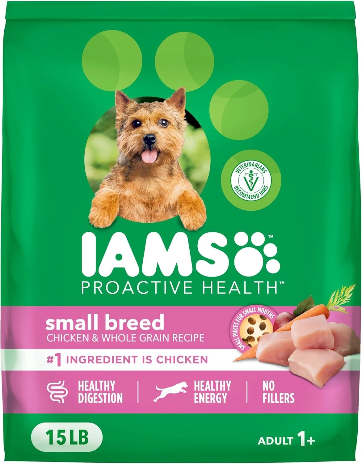 Proactive Health Dry Dog Food Small Breeds Adult Dog Food Dry Recipe 15 lb. Bag