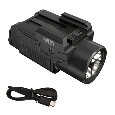 Nitecore NPL27 650 Lumen Rechargeable Long-Throw Compact Rail Mount Flashlight