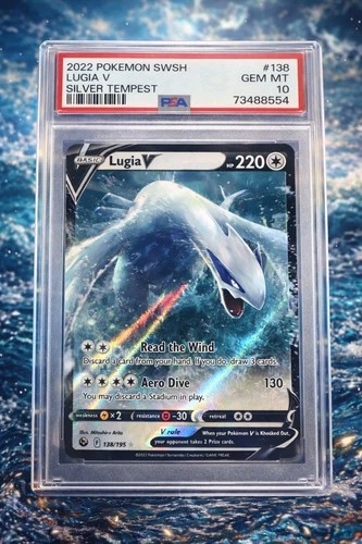 2022 LUGIA V SWORD & SHIELD SILVER TEMPEST #138 POKEMON PSA 10 GEM MINT