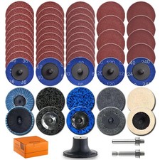 51pack 2 Inch Die Grinder Accessories Sanding Discs Kit With 14 Shank Roll Loc 51pack 2 Inch Die Grinder Accessories Sanding Discs Kit With 14 Shank Roll Loc