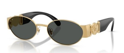 Versace 2299 56 100287 Sonnenbrille Gold/Dunkelgrau