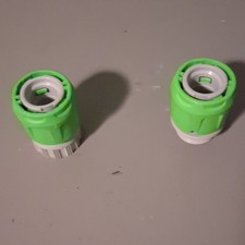Quick Connect Hose Connector Coupler Set, Green Plastic, 2-Piece