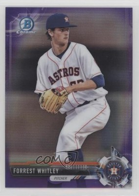 2017 Bowman Draft Chrome Purple Refractor 29/250 Forrest Whitley #BDC-58 ht2