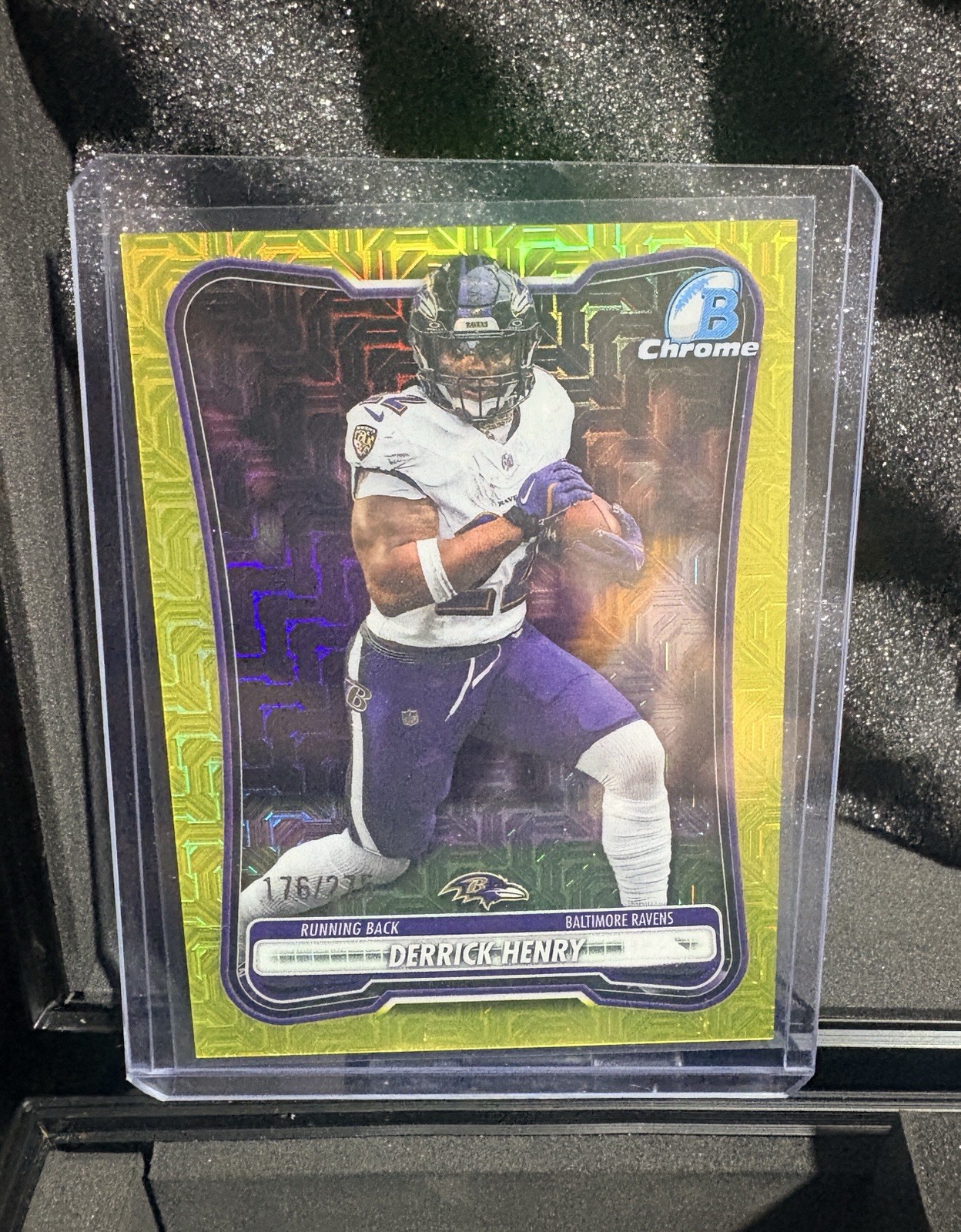2026 Bowman Football Derrick Henry Yellow Mojo Refractor /275!!