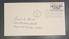 American Music FDC, Scott # 1252, 5 Cent, OCT 15, 1964, New York, NY