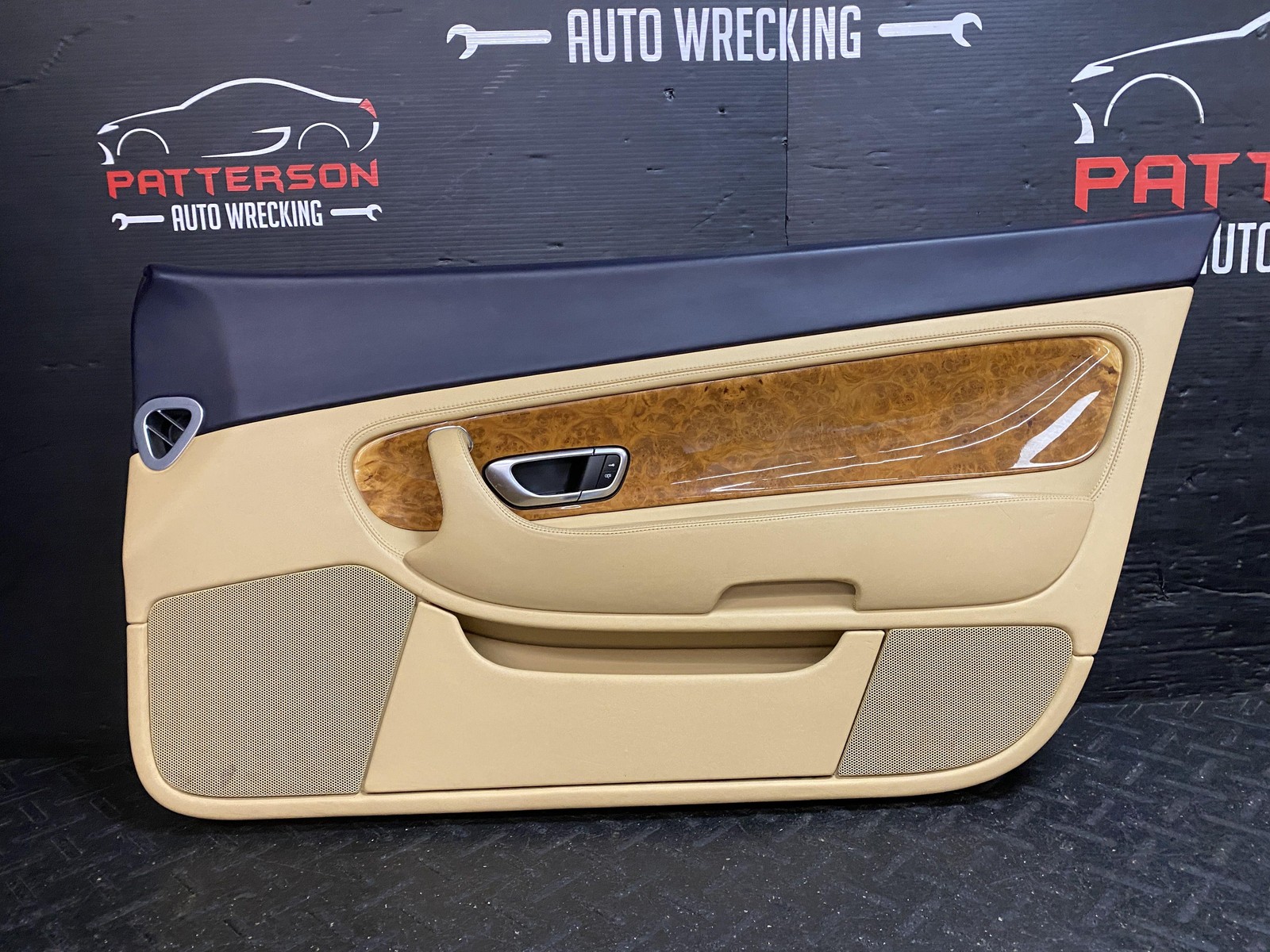 03-11 BENTLEY CONTINENTAL FRONT PASSENGER RH INSIDE DOOR TRIM PANEL 3W0819870A