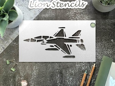 Stunning Airplane Jet Air Force Navy Stencil for Craft Projects - StencilAir