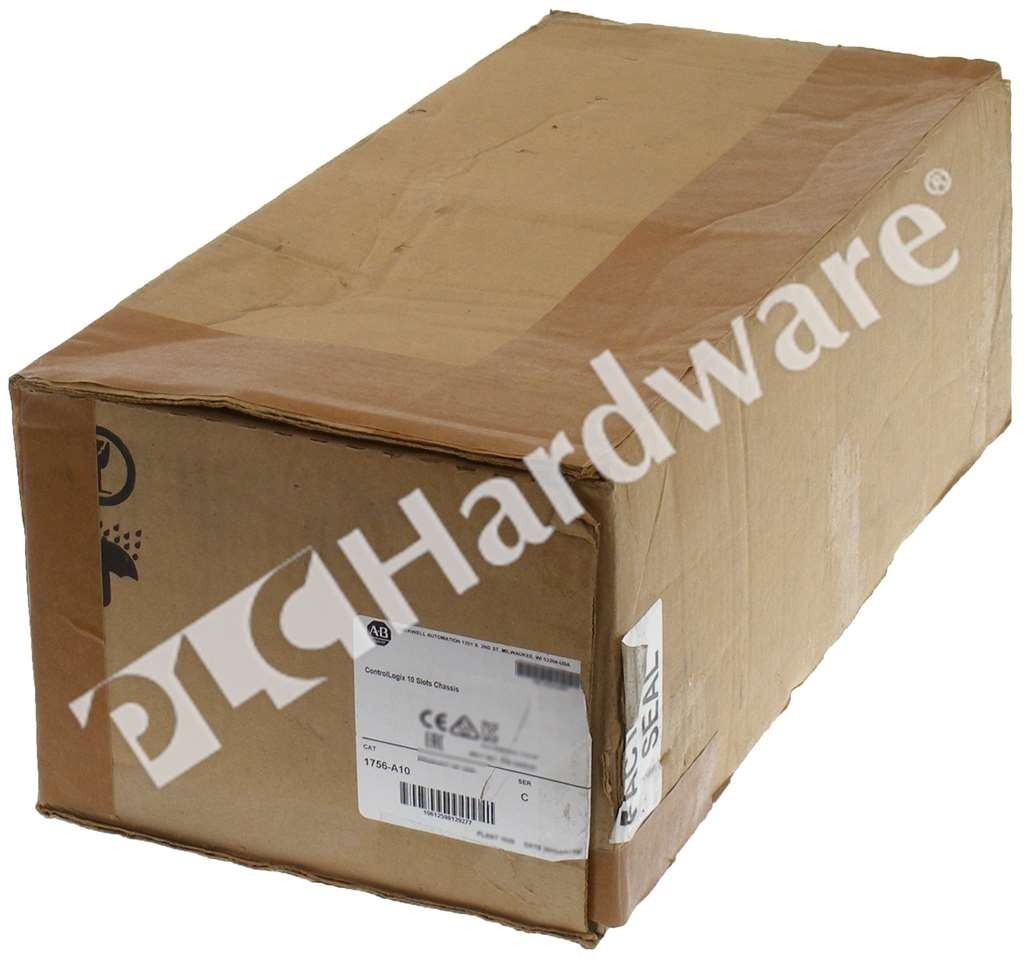 Open Pre-owned Allen Bradley 1756-A10 /C ControlLogix 10-Slot Chassis