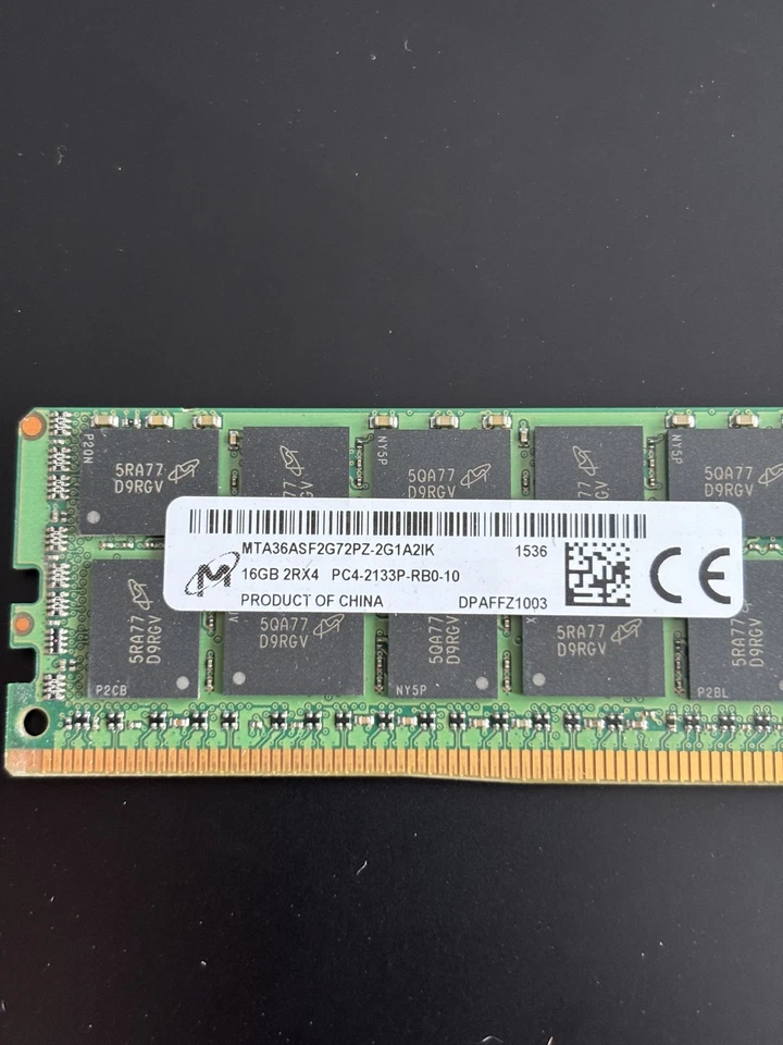 Memoria Crucial PC4-17000 16 GB RDIMM 2133 MHz PC4-17000 DDR4 (CT16G4RFD4213) Foto 3 de 4