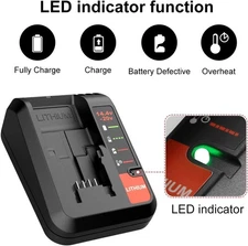 2 Ah for Black and Decker 20V Lithium-Ion Max Battery 20 Volt LBXR20 or Charger