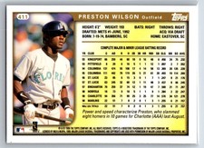 Preston Wilson Florida Marlins Baseball Sports Trading Cards