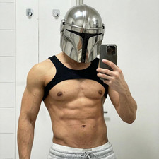 The Mandalorian Helmet Replica - 1:1 Scale Wearable Helmet - Beskar Steel Finish