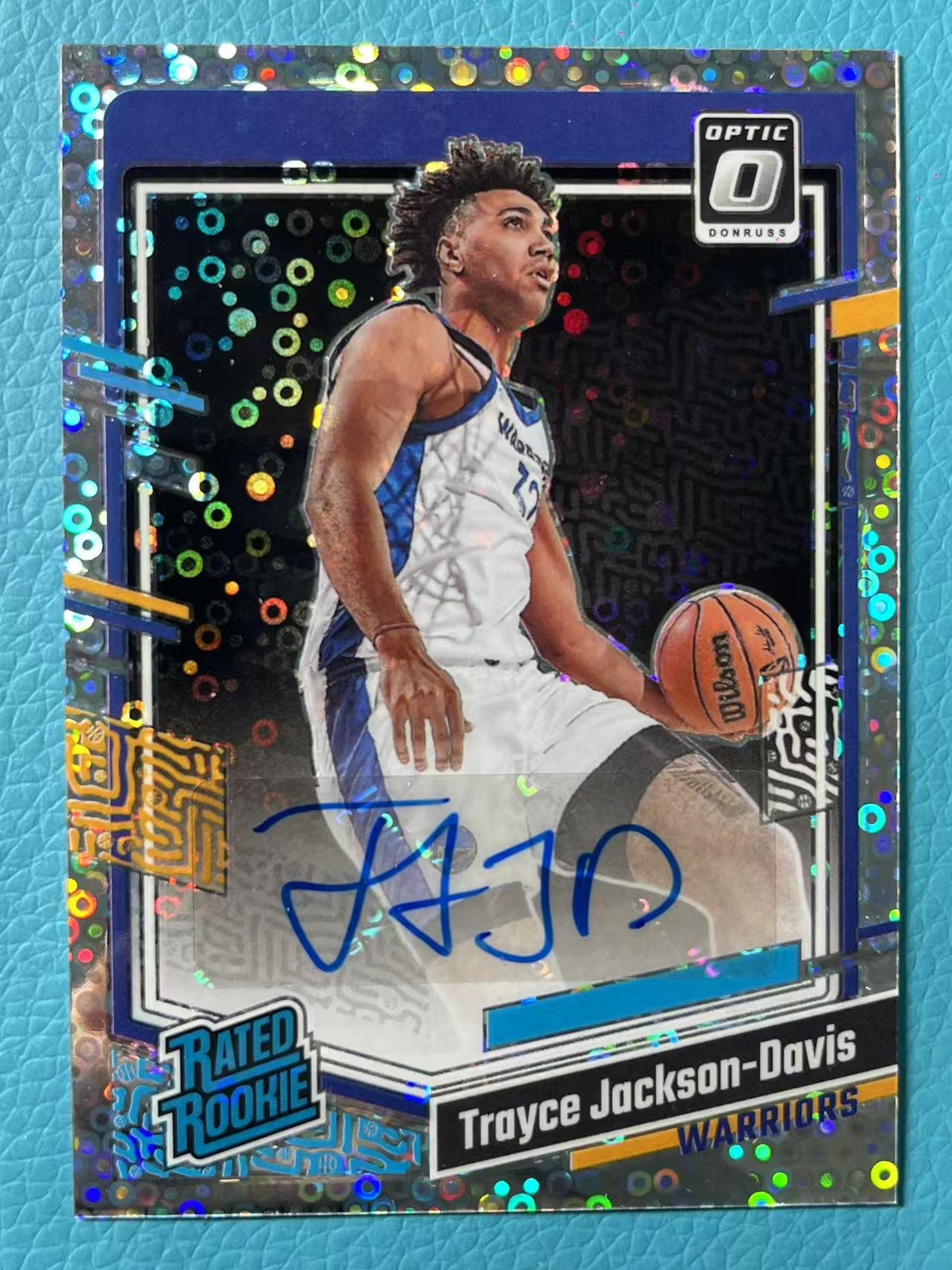 Trayce Jackson Davis 2023-24 Panini Donruss Optic Auto Disco Rated Rookie #251