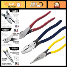3-Piece Plier Set - USA Made Lineman's Pliers, Diagonal Cutters, Needle Nose, In