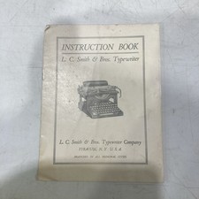 L C Smith & Bros Typewriter Company Instruction Pamphlet thumbnail