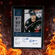 2022-23 SP Authentic Trey Fix-Wolansky Retro Future Watch Rookie Auto 261/399