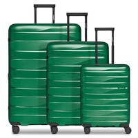 Bergpfeil Travel 4-Rollen Kofferset 3-Tlg. Mit Dehnfalte #BPF-BP1237 (Emerald