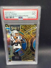 2023 Select Premier Dragon Scale GOLD Prizm #167 Bryce Young (RC) 01/10 FoP
