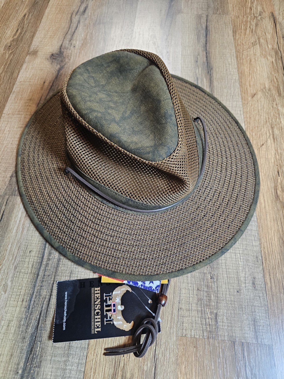 Henschel Crushable Cotton Mesh Aussie Breezer Hat Large UPF 
