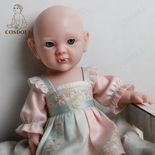 Elfenpuppe Ganzkörper Platin-Silikon Babypuppe Geöffnete Augen Neugeborenes