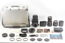 3 Lens 【MINT】 Mamiya RB67 Pro S + Sekor 50mm 127mm 360mm Polaroid 120 Back JAPAN